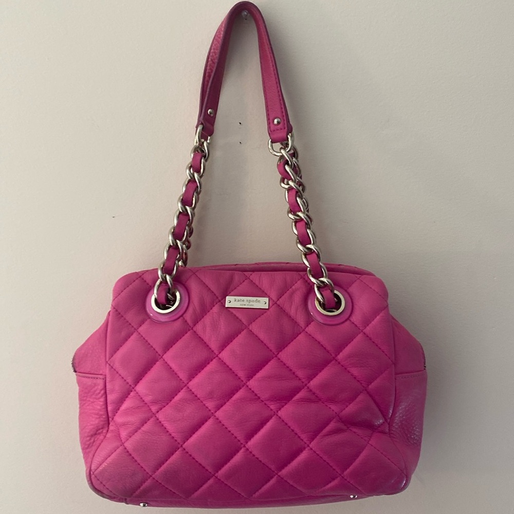 Kate Spade pink leather handbag